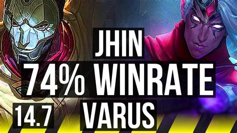 JHIN Lux Vs VARUS Nautilus ADC 74 Winrate 6 2 12 BR Diamond