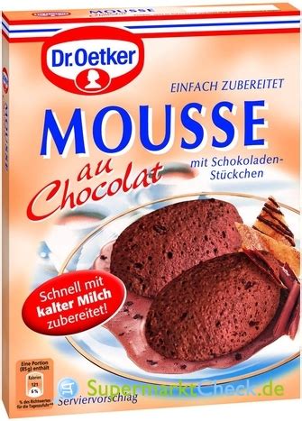 Dr Oetker Mousse Au Chocolat Preis Angebote Kalorien Nutri Score