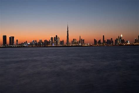 Premium Photo Dubai Slyline From Dubai Creek Harbour And Dubai Canal