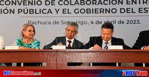 Hoy Tamaulipas Gobierno Del Estado De Hidalgo Y Sfp Firman Convenio