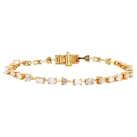 Multi Shape Diamond Bracelet For Sale At 1stdibs