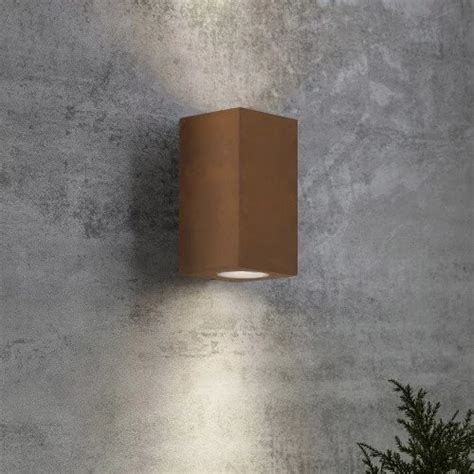 Buitenlamp Levi Up Downlighter Corten Wandlamp Buiten