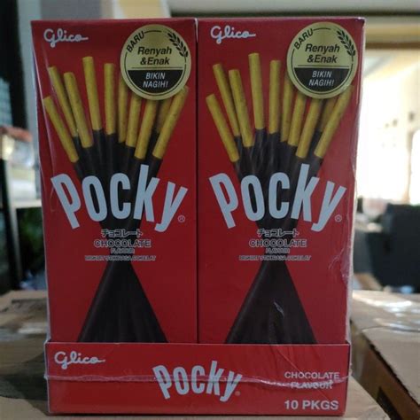 Jual Pocky Box Isi Mini Stick Coklat Gr Strawberry Cookies