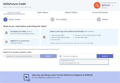 How To Submit SkillsFuture Credit Claim Step By Step Guide