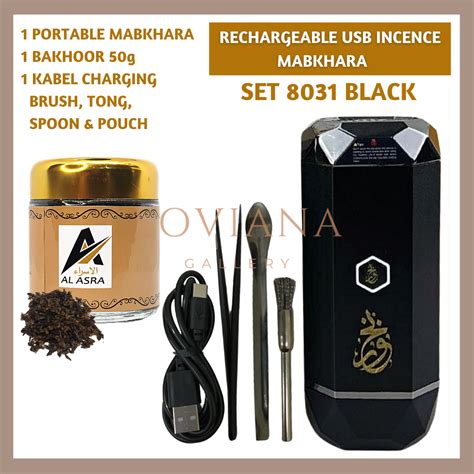 Aa Set Portable Usb Burner Mabkhara With Al Asra G