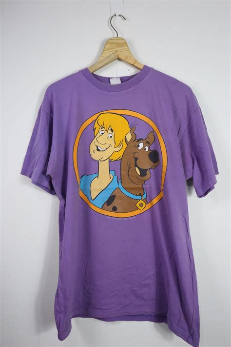 Vintage Scooby Doo Cartoon Network T Shirt En Violet Etsy