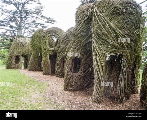 Entourage A Patrick Dougherty Sculpture In Bent Wood This Ephemeral