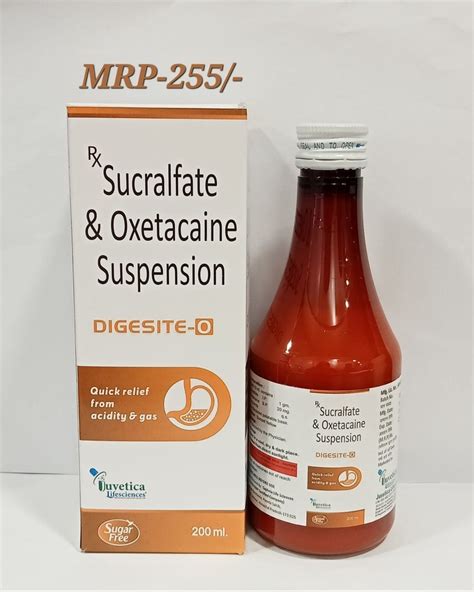 Sucralfate Oxetacaine Suspension 200 Ml At Rs 255 Bottle In Chandigarh