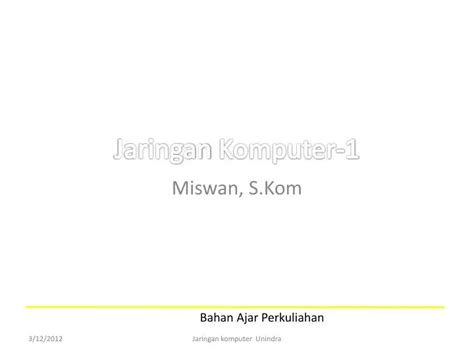 Ppt Jaringan Komputer 1 Powerpoint Presentation Free Download Id6328345