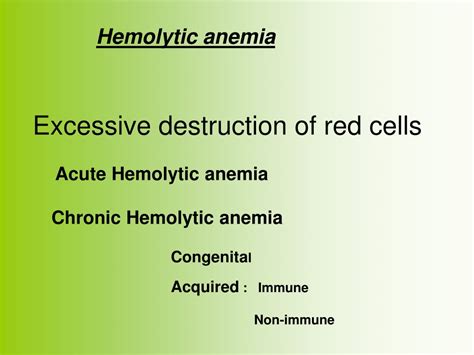 PPT - Hemolytic anemia PowerPoint Presentation, free download - ID:9701188 