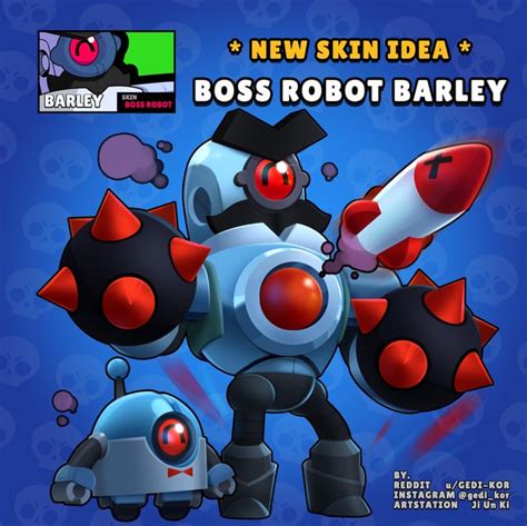 Skin Idea Boss Robot Barley Rbrawlstars