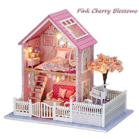 Cute Room Diy Miniature Doll House With Furnitures 3d Romantic