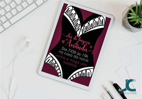 Convite Digital Ch De Lingerie Elo Produtos Especiais