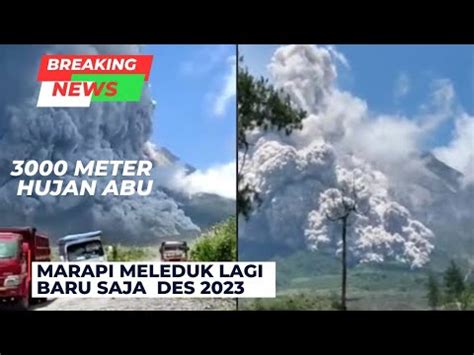 Baru Saja Gunung Marapi Sumbar Erupsi 2023 Warga Berhamburan Gunung