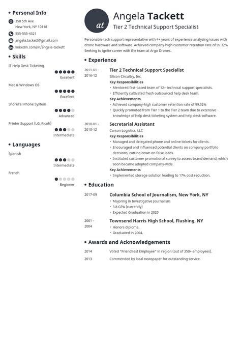 Help Desk Resume Sample & Job Description [+Entry Level]