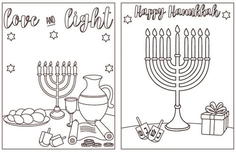 Hanukkah Coloring Pages - High Chair Chronicles