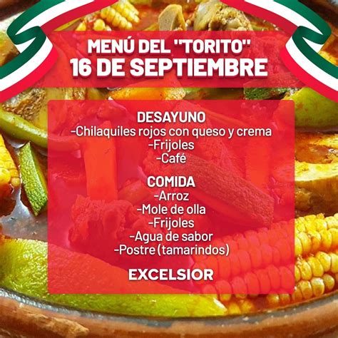 Torito Menu 15 Septiembre