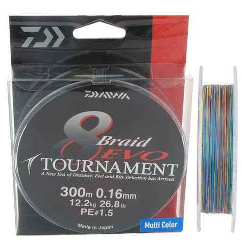 Daiwa Tournament Braid 8 Evo 300 Mt Multicolor