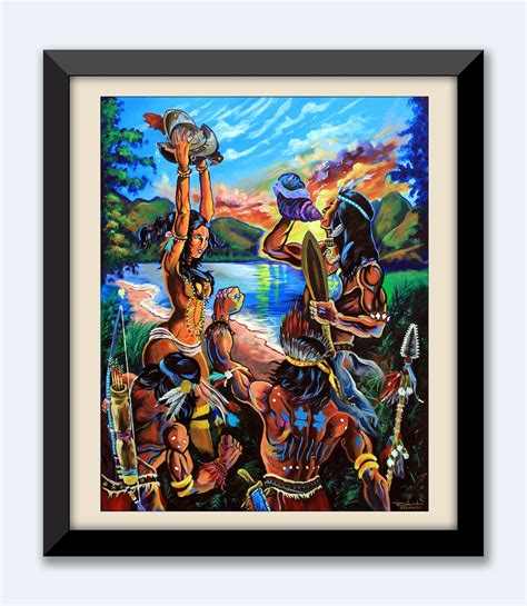 Taino Art Puerto Rico Wall Art Boricua Artist Taino Pride Puerto Rican