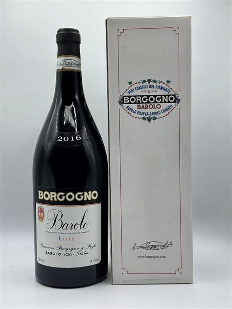 Giacomo Borgogno Figli Barolo Vigna Liste 2016 Italia Piemonte