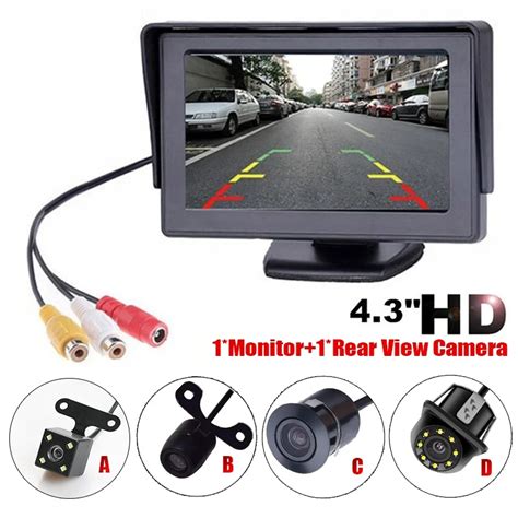 Rear View Camera With Monitor 4 3 TFT LCD Screen Reversing Camera For