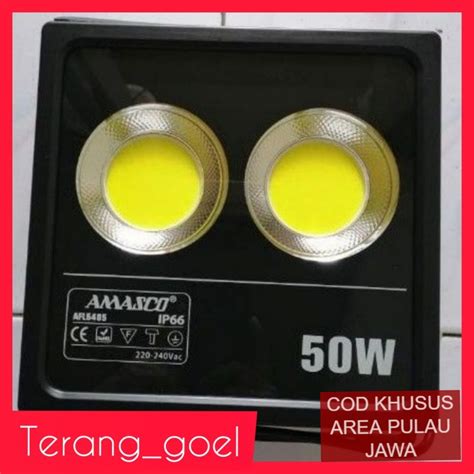 Jual Amasco Flood Light Watt Kap Lampu Sorot Led Watt Lampu