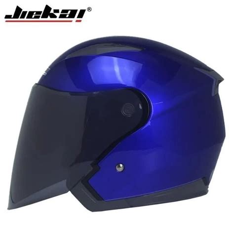 Casque De Moto Visage Ouvert Ent Casques Vintage Avec Double