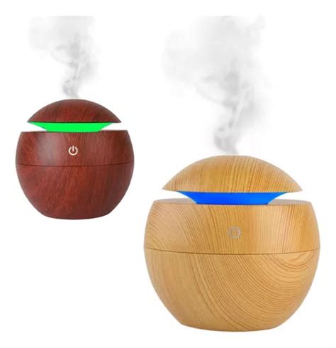 Humidificador Aire Vaporizador Aromaterapia Saludable C Usb Color Pino