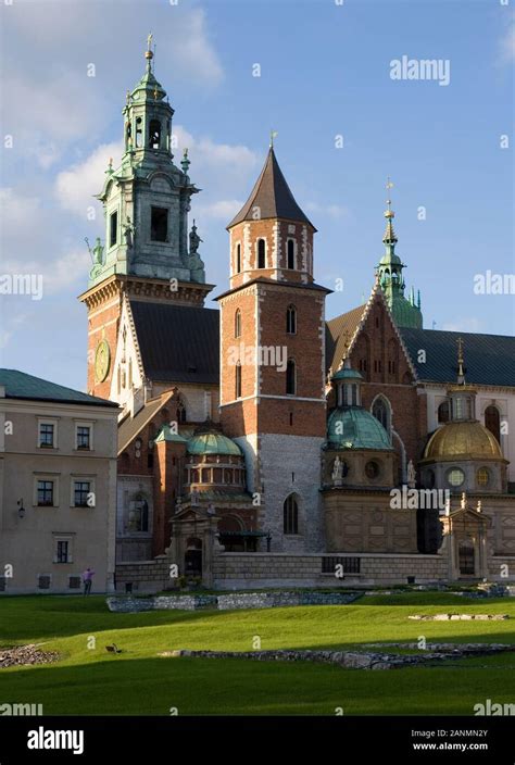 Poland Krakow Sigismund S Catherdral And Chapel As Part Of Royal