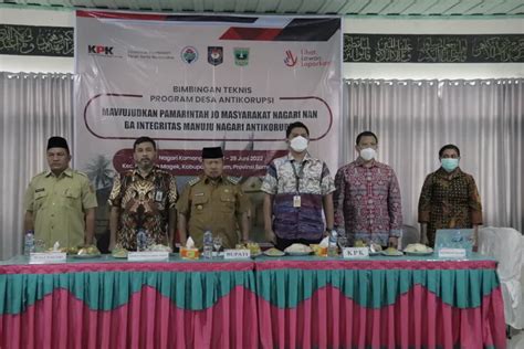 Nagari Kamang Hilir Agam Dipilih Kpk Jadi Percontohan Desa Antikorupsi