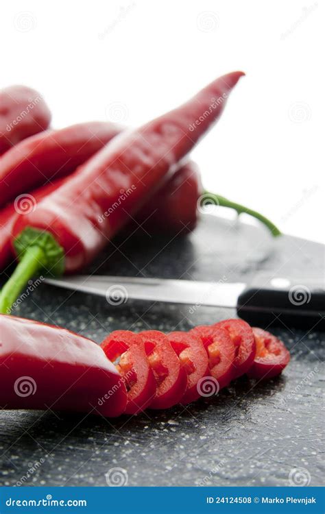 Slices Of Red Paprika Stock Photo Image Of Chili Ripe