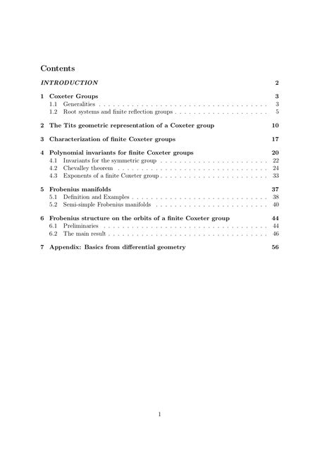 Coxeter Groups And Frobenius Manifolds