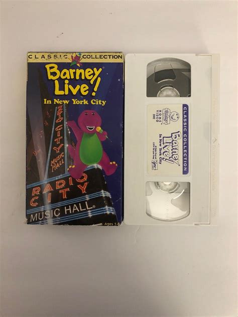 Barney Live In New York City VHS 1994 Classic Collection For Sale