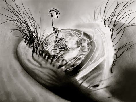 Realistic Water Drawing at PaintingValley.com | Explore collection of ...