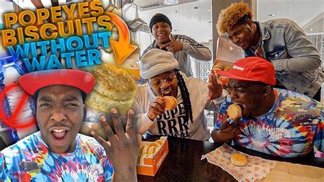 Who Can Eat The Most Popeyes Biscuits Without Water Winners Wins 10000 Youtube