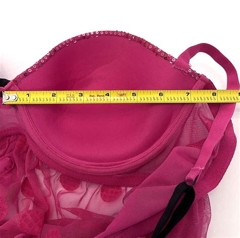 Babydoll Bra G String Thong Set Plus X Pink Sequin Ruffle Sexy Lingerie Padded Ebay