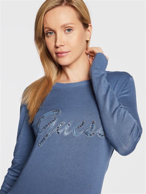 Guess Pull Liliane W2BR51 Z2NQ2 Bleu Regular Fit Modivo Fr