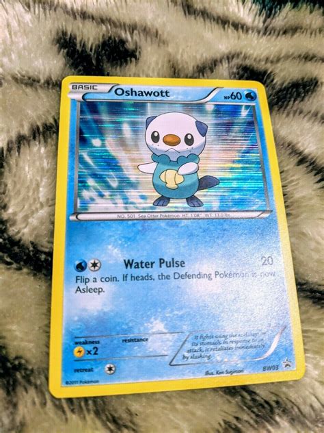 Mavin | Perfect HOLO RARE Oshawott Pokemon Card BW03. NEVER PLAYED