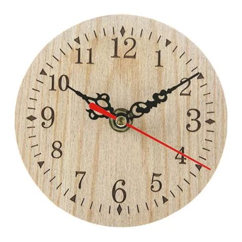 HORLOGE MURALE VINTAGE En Bois Petite R Tro Style Vintage Chiffres