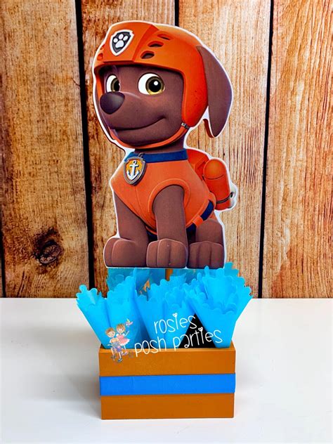 Paw Patrol Birthday Theme Centerpieces For Birthday Candy Etsy