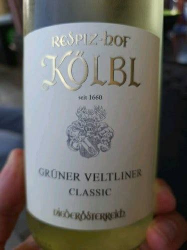 Respiz Hof Kölbl Grüner Veltliner Classic Vivino US