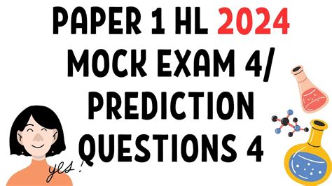 IB Chemistry Paper 1 HL 2024 Another Example Mock Exam 4 Prediction