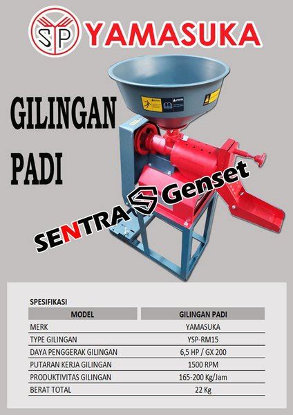 Jual Mesin Giling Padi Gilingan Padi Di Lapak Sentra Genset Bukalapak