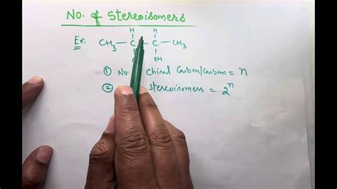 Trick For Stereoisomers How To Calculate Stereoisomers Youtube