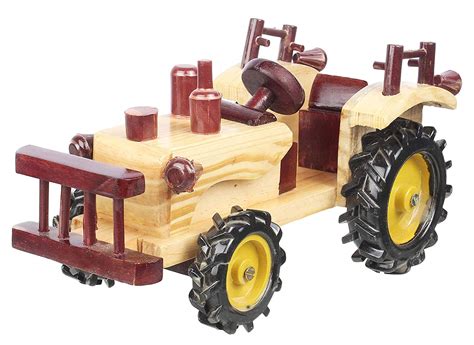 Handcrafted Wooden Tractor Toy - Bridge 2 Shopping