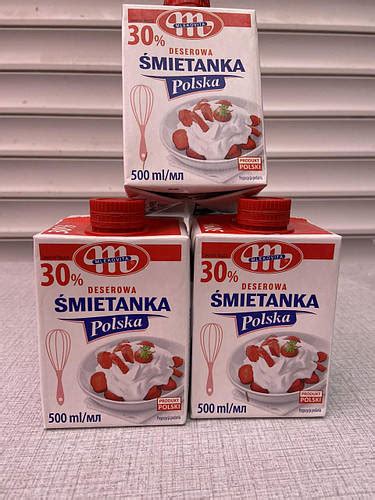 Купить Сливки Smietanka Mlekovita Polska 30% 500 мл, цена 100 ₴ — Prom ...