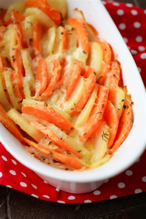 Scalloped Yukon Gold And Sweet Potatoes