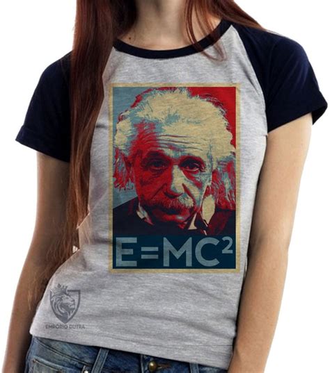 Emporio Dutra Blusa Feminina Albert Einstein fórmula