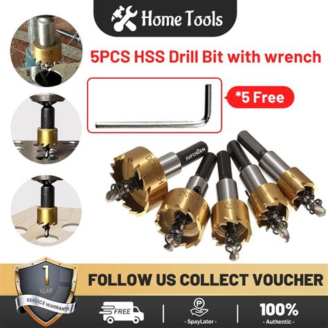 Cod Pcs Hss Drill Bit Hole Saw Tooth Set Stainless Steel Metal Opener