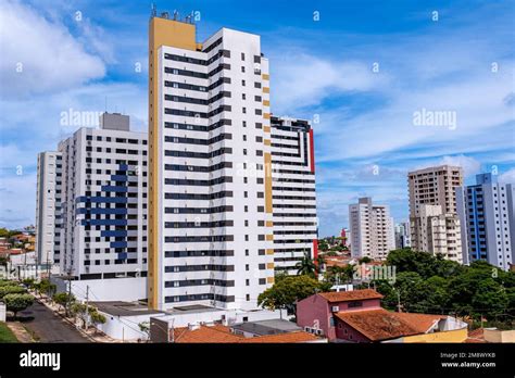 An aerial view of the city skyline of Bauru, Sao Paulo in Brazil Stock ...